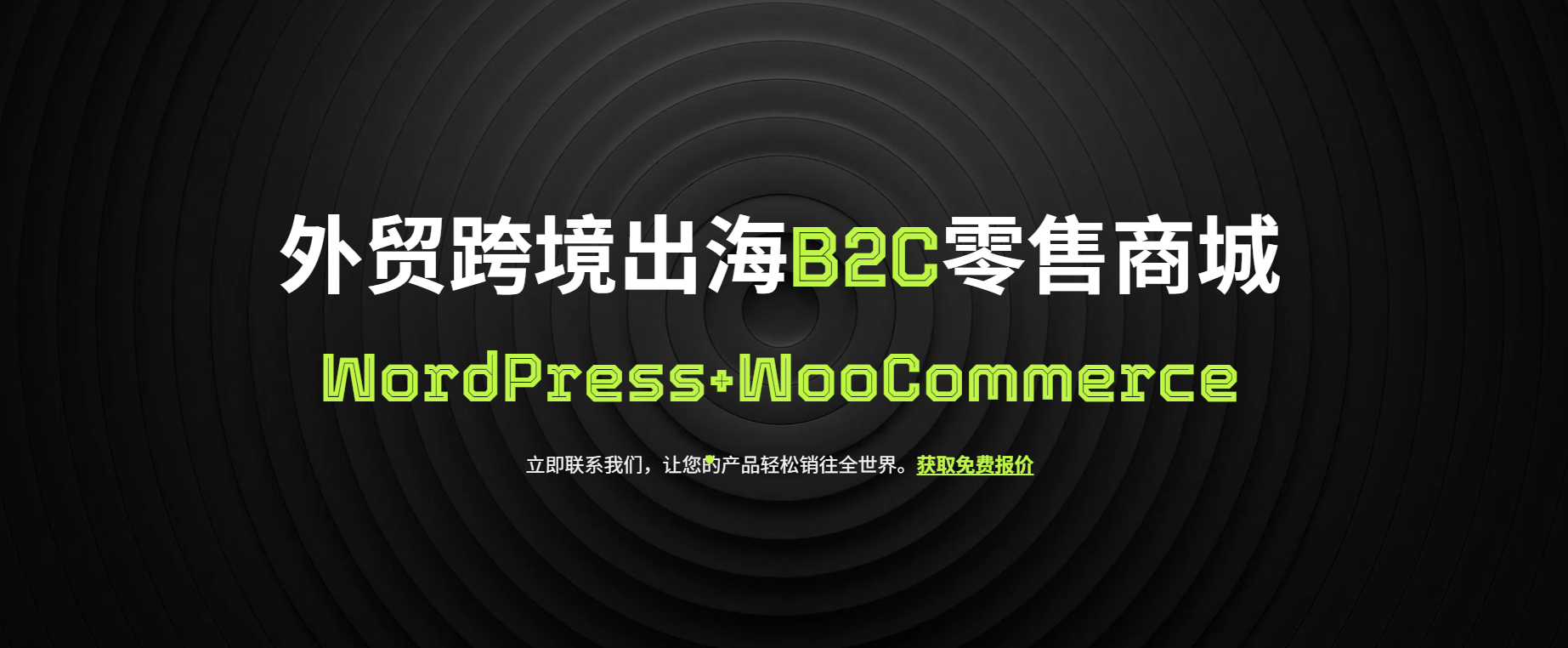 WordPress+WooCommerce B2C独立站商城 WordPress+WooCommerce B2C独立站商城