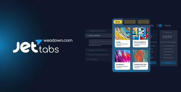Elementor 的选项卡、切换按钮和折叠块插件 – JetTabs