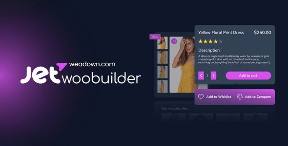 WooCommerce 的商店页面、产品、购物车和结账 – JetWooBuilder