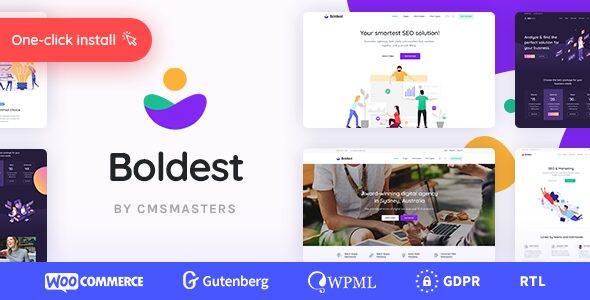 咨询和营销机构 WordPress 主题 – Boldest 1.1.8