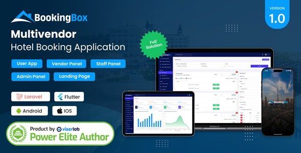 BookingBox 2.2 – 完整的多供应商酒店预订应用程序 SAAS