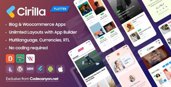 Cirilla 4.2.7 – 适用于 WordPress 和 Woocommerce 的多用途 Flutter 应用