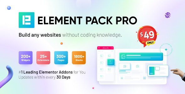 Element Pack 8.4.4 – Elementor Page Builder WordPress 插件