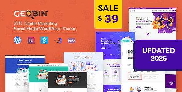 GeoBin 2.7.6 – SEO、初创企业和 SaaS WordPress 主题