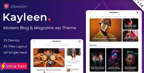 Kayleen 3.2 – 博客和杂志 WordPress 主题
