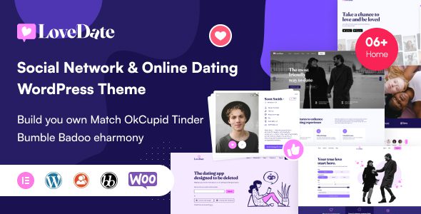 社交约会网络 WordPress 主题 – LoveDate 3.5.5