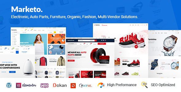电子商务和多供应商市场 Woocommerce WordPress 主题 – Marketo
