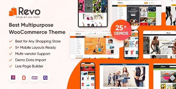 Revo 4.0.31 – 多用途 Elementor WooCommerce WordPress 主题(25+ 个主页和 5+ 个移动布局)