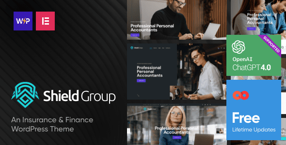 保险和金融 WordPress 主题 – ShieldGroup 2.13.0