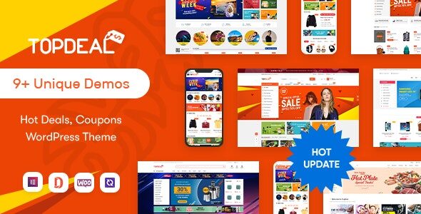 TopDeal 2.3.20 – 多供应商市场 Elementor WooCommerce WordPress 主题(支持移动布局)