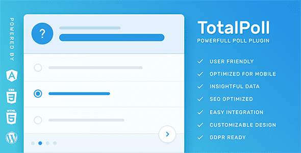响应式 WordPress 投票插件 – TotalPoll Pro