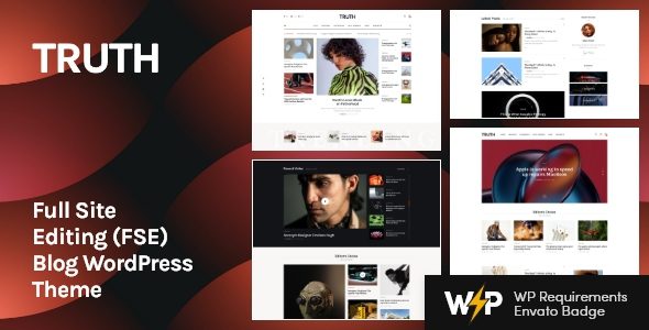 完整网站编辑 (FSE) 博客 WordPress 主题 CrocoBlock插件模板 – Truth 1.7.1