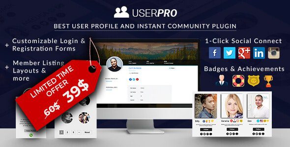 社区和用户资料 WordPress 插件 –  UserPro 5.1.11
