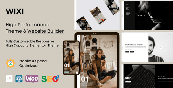 创意个人作品集 WordPress 主题 – Wixi 1.1.8