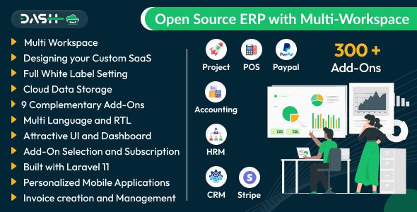 WorkDo Dash SaaS 6.6 – 具有多工作空间的开源 ERP