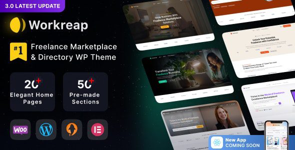 Workreap 3.4.0 – 自由职业者市场 WordPress 主题