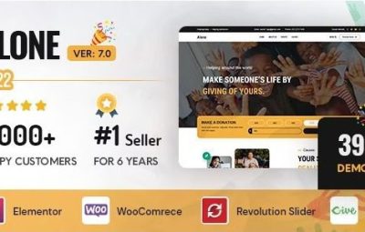 Alone 7.8.9 – 慈善多用途非营利组织 WordPress 主题