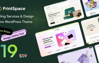 PrintSpace 1.4.2 – 在线印刷服务与设计 WooCommerce WordPress 主题
